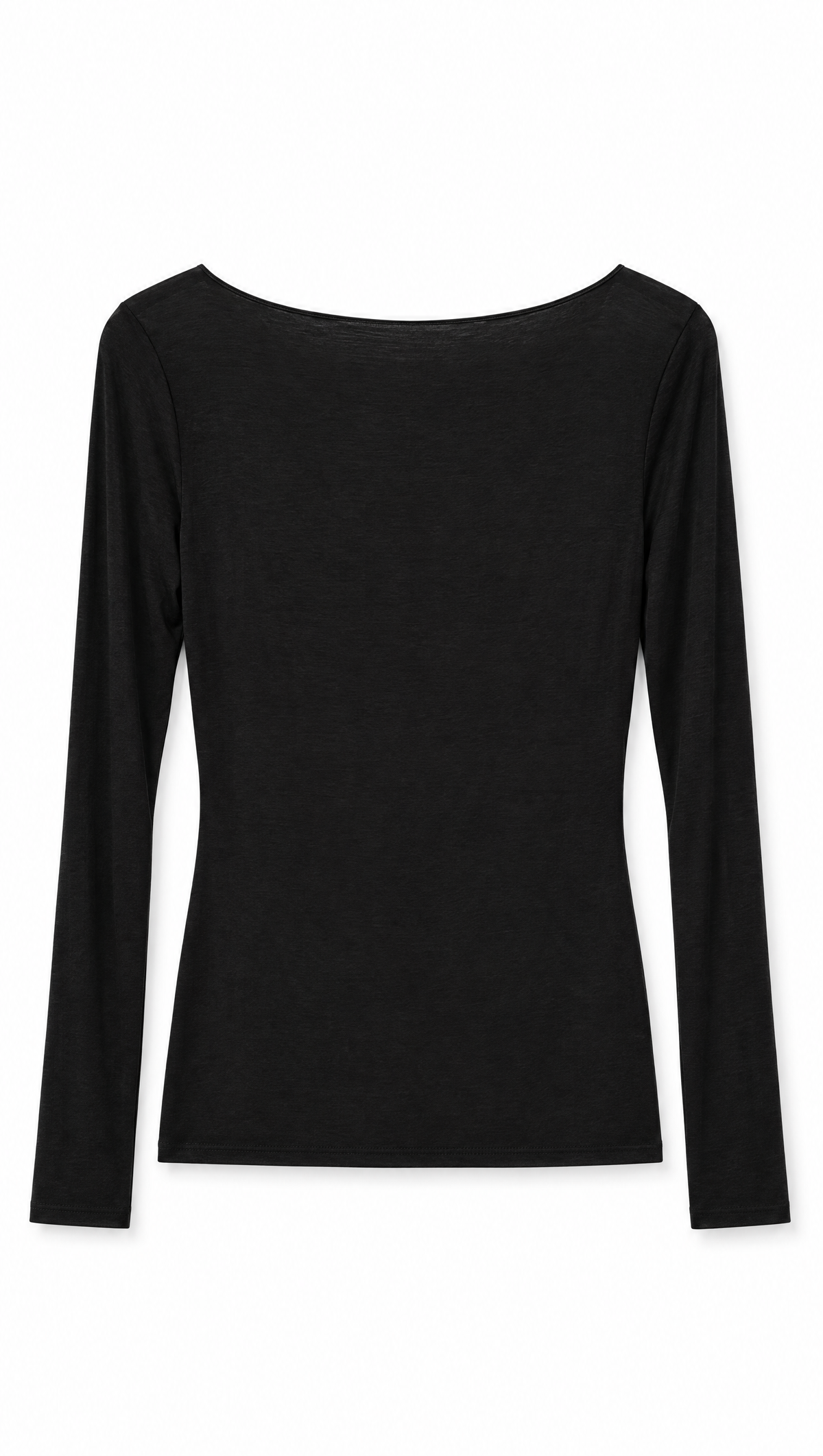 Longsleeve „Lotta“ in Schwarz – Flatlay