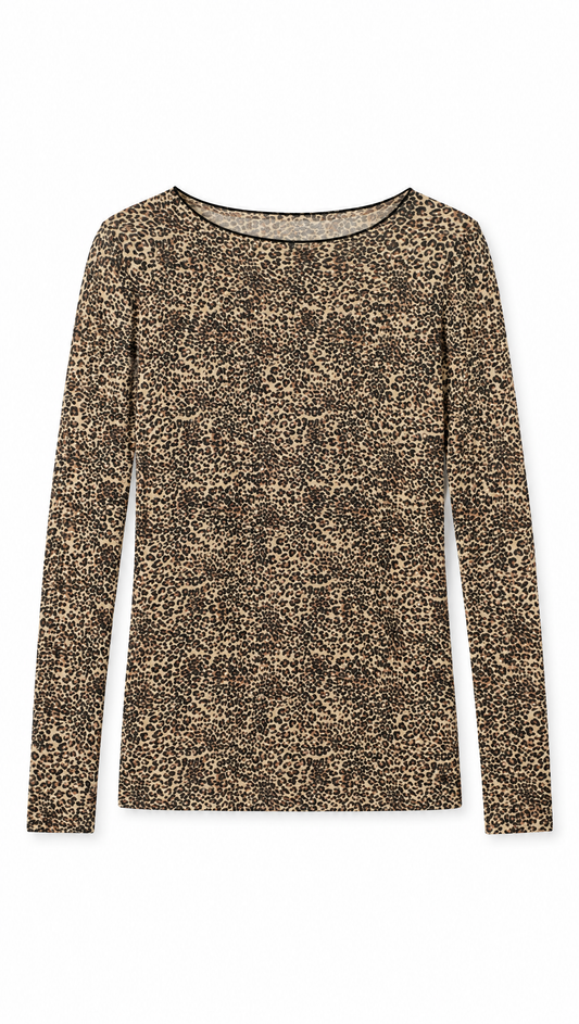 Longsleeve „Lotta“ in Leo – Flatlay